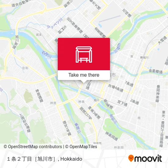 １条２丁目［旭川市］ map