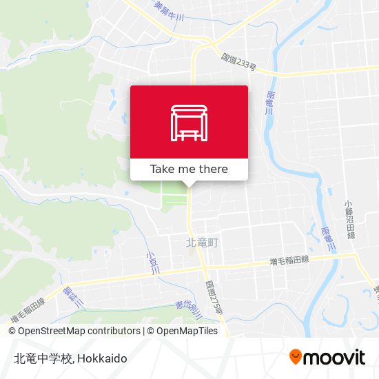 北竜中学校 map