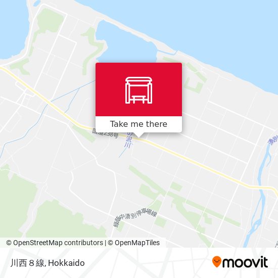 川西８線 map