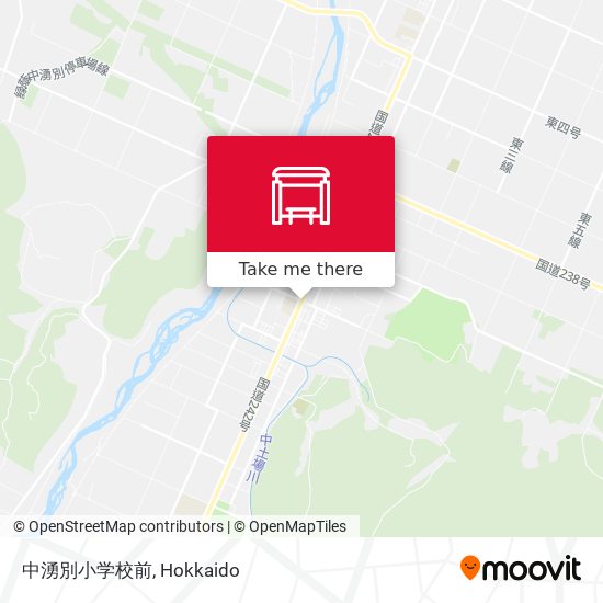 中湧別小学校前 map