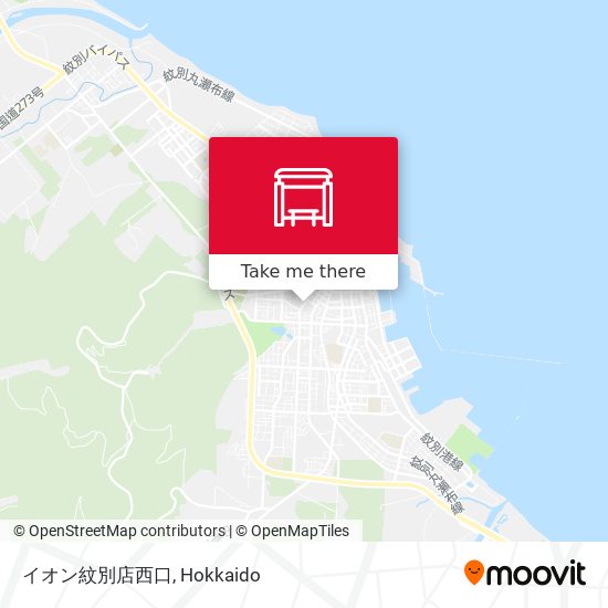 イオン紋別店西口 map