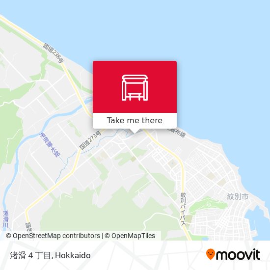 渚滑４丁目 map