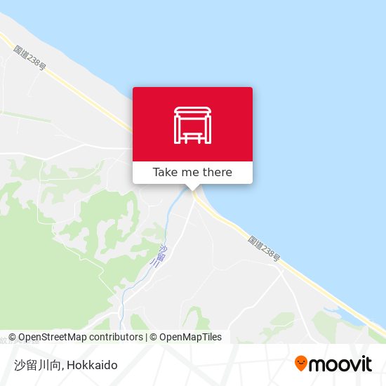 沙留川向 map