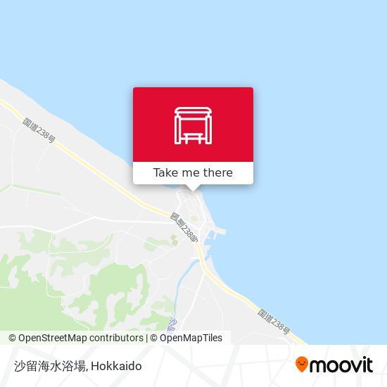 沙留海水浴場 map