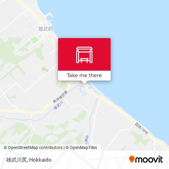 雄武川尻 map