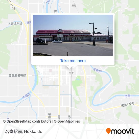 名寄駅前 map