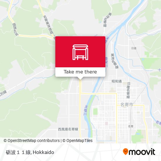 砺波１１線 map