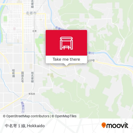 中名寄１線 map