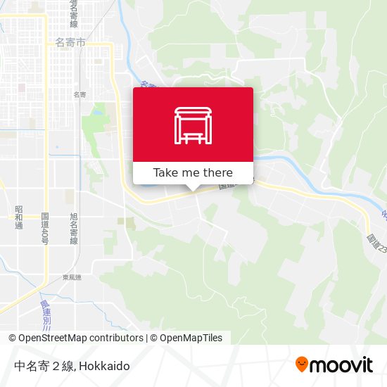 中名寄２線 map