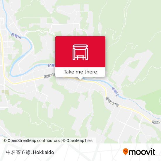 中名寄６線 map