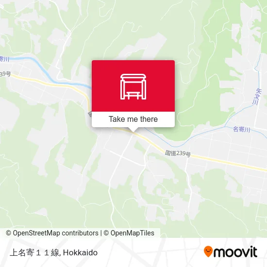 上名寄１１線 map