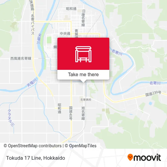 Tokuda 17 Line map
