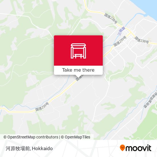 河原牧場前 map