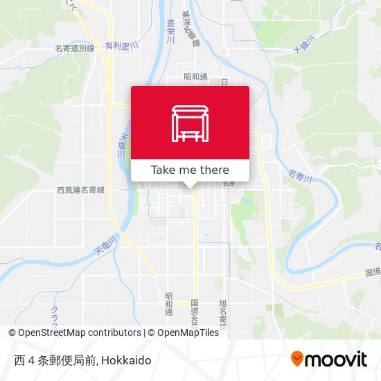 西４条郵便局前 map