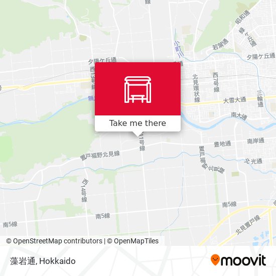 藻岩通 map
