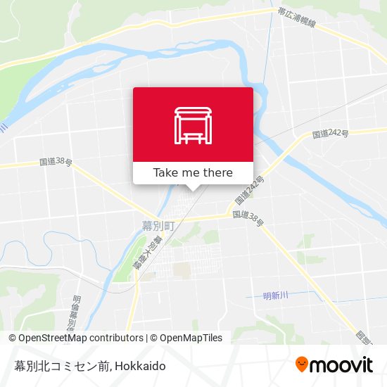 幕別北コミセン前 map