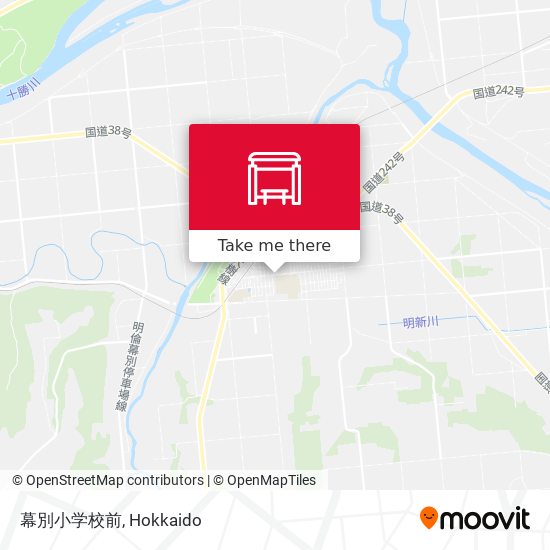 幕別小学校前 map