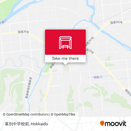 幕別中学校前 map