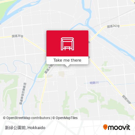 新緑公園前 map