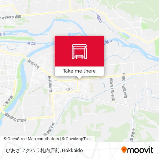 ぴあざフクハラ札内店前 map