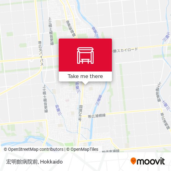 宏明館病院前 map