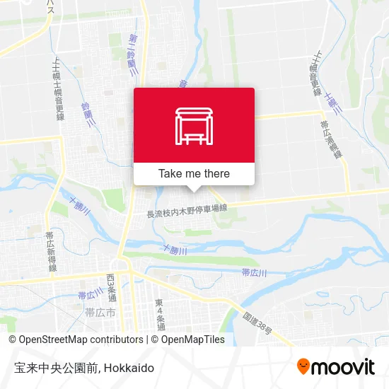宝来中央公園前 map