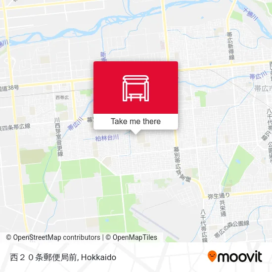西２０条郵便局前 map