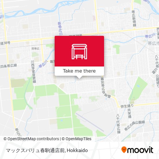 マックスバリュ春駒通店前 map