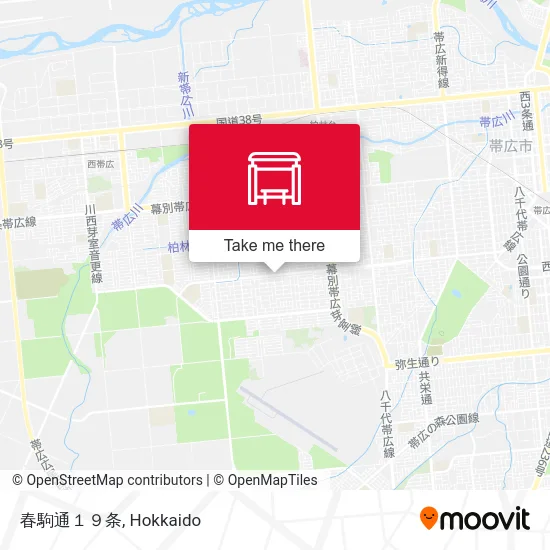 春駒通１９条 map