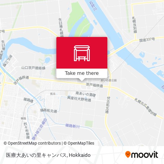 医療大あいの里キャンパス map