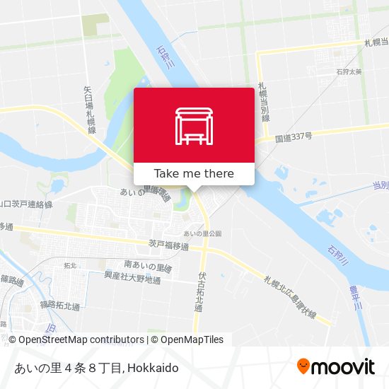あいの里４条８丁目 map