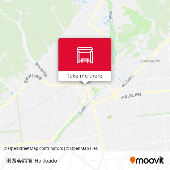 田西会館前 map