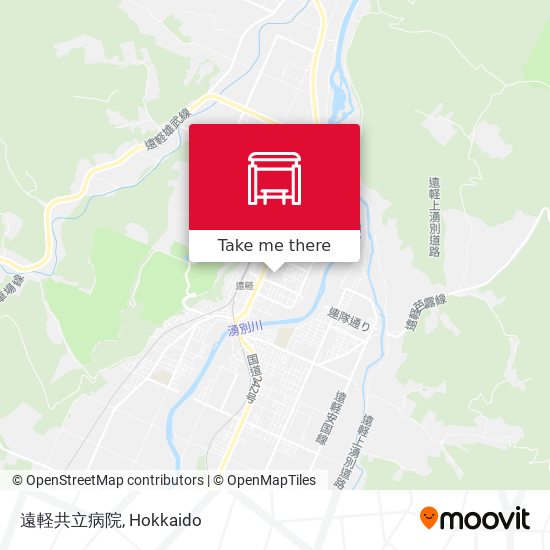 遠軽共立病院 map