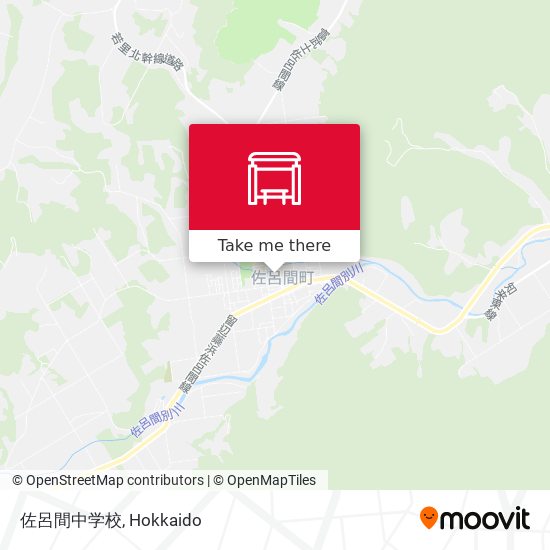 佐呂間中学校 map