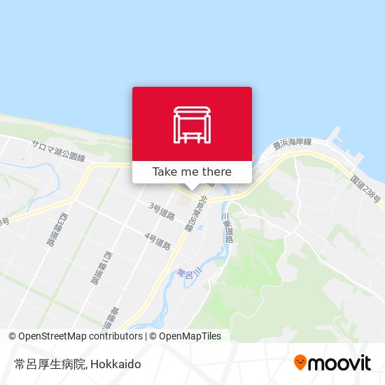 常呂厚生病院 map