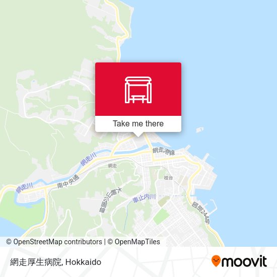網走厚生病院 map