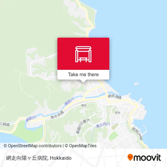 網走向陽ヶ丘病院 map