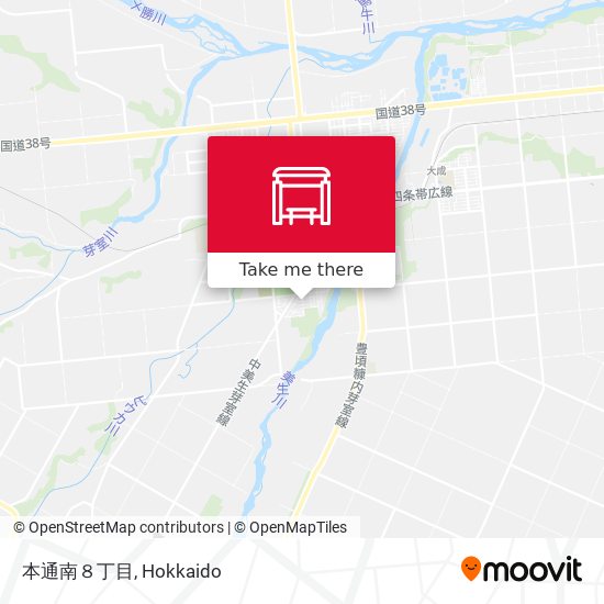 本通南８丁目 map