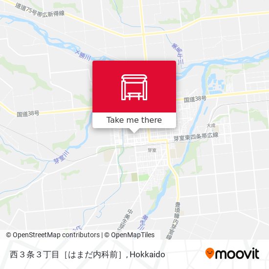 西３条３丁目［はまだ内科前］ map