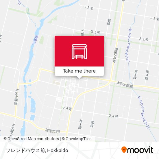 フレンドハウス前 map