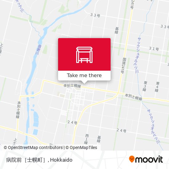 病院前［士幌町］ map