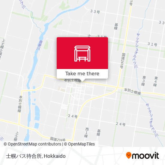 士幌バス待合所 map