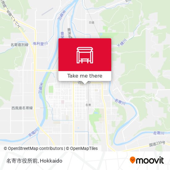 名寄市役所前 map