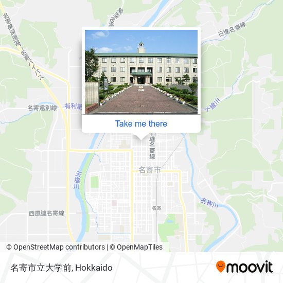 名寄市立大学前 map