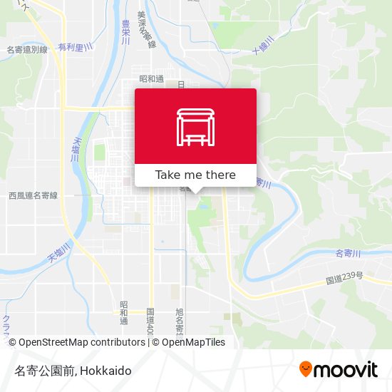 名寄公園前 map