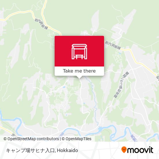 キャンプ場サヒナ入口 map
