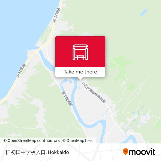 旧初田中学校入口 map