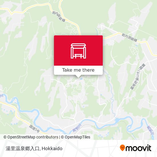 湯里温泉郷入口 map