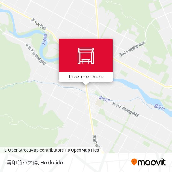 雪印前バス停 map