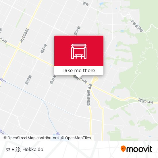 東８線 map